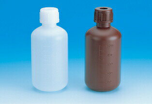 細口瓶 PE製 茶褐色 2L