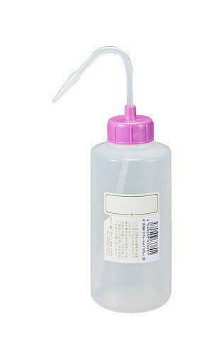 NT洗瓶 BII型 カラーcap広口 500mL色10 RVI レッドバイオレット