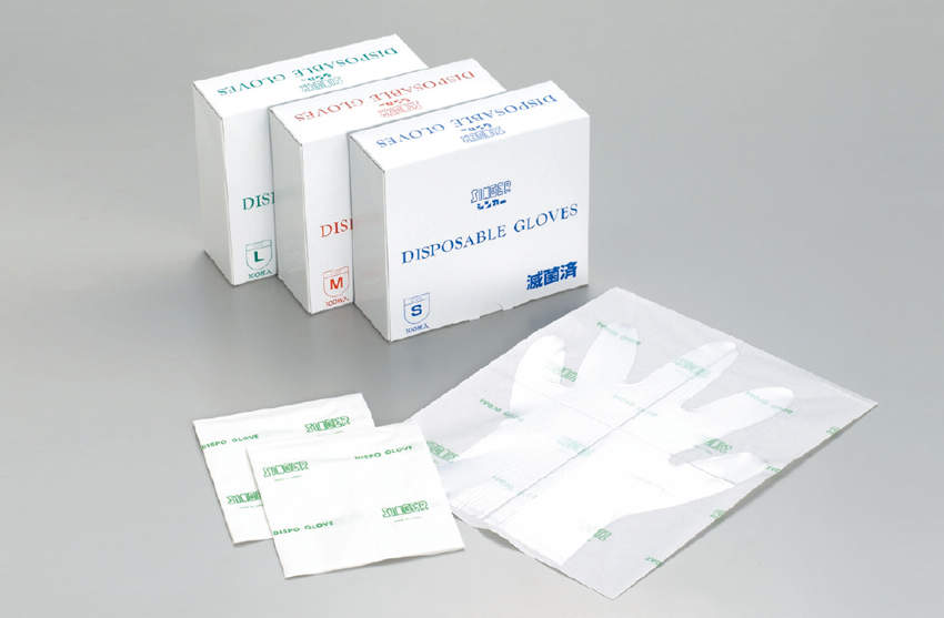 シンガーディスポーザブル手袋 EOG滅菌済 L 100入