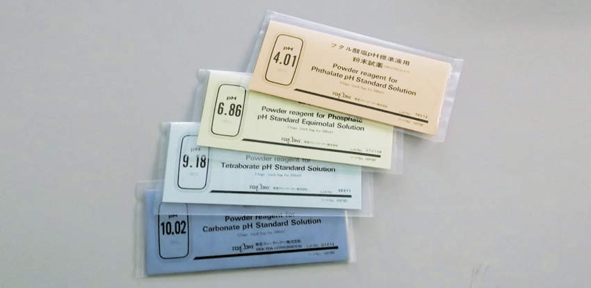 TOA　pH標準液用粉末　5袋入　pH4.01　フタル酸塩　143F060　500mL用　東亜DKK