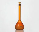 IWAKI メスフラスコ 茶 スタンダード 20ml(4)