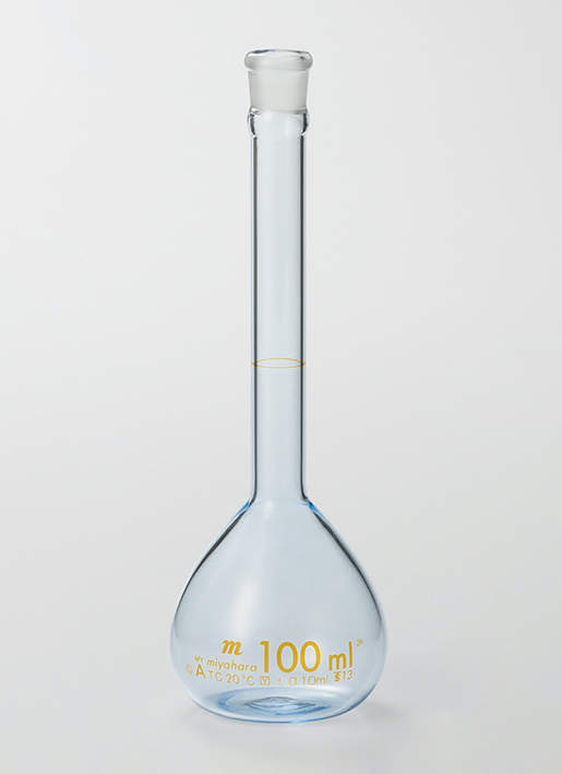 宮原 メスフラスコ PUコート 白 25ml