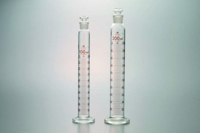 三商　宮原　有栓メスシリンダー　25ml