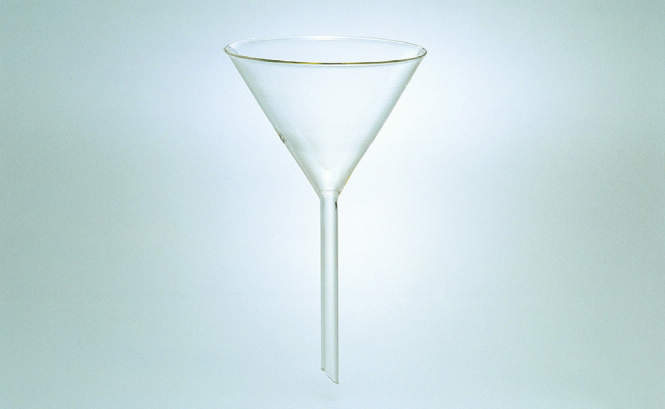 三商印　硬質角度付ガラスロート　50mm