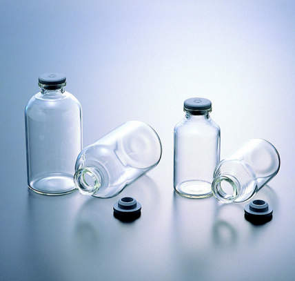 NEGバイアル瓶 ゴム栓付 V-30 50入(4.0)