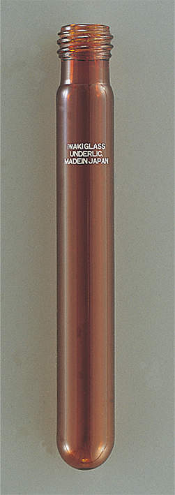 IWAKIネジ付試験管 茶 50入 B-TST-SCR16×100