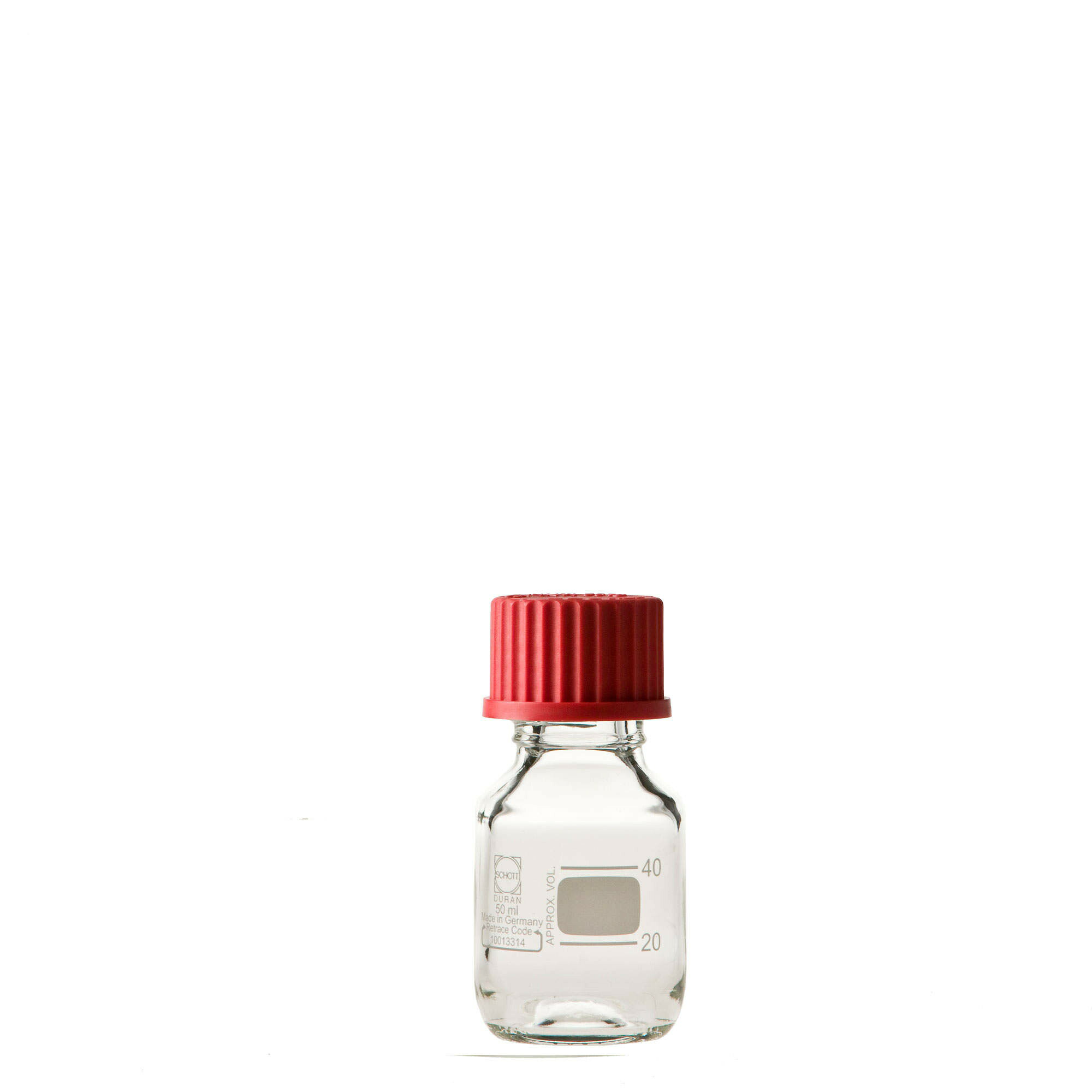 柴田 ねじ口瓶 50ml 赤キャップ