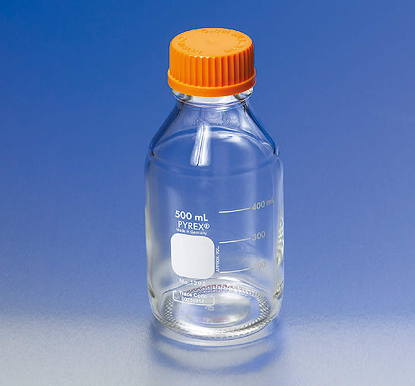 PYREX 広口メジューム瓶 25ml PPキャップ付