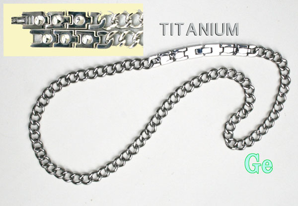 【すぐに使える10%OFFクーポン】純Ge装着チタン喜平ネックレス【送料無料】!