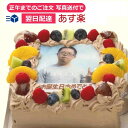 ★ 写真ケーキ 四角 生チョコ　5号 15×15cm 【 あす楽 対応定休日は不可】 フォトケーキ ピクトケーキ キャラケーキ キャラクタ− イラストケーキ プリント 誕生日ケーキ ウェディングケーキ ギフト 結婚式 クリスマスケーキ プレゼント 子供