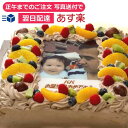 ★ 写真ケーキ 四角 生チョコ　8号 24×24cm 【 あす楽 対応定休日は不可】 フォトケーキ ピクトケーキ キャラケーキ キャラクタ− イラストケーキ プリント 誕生日ケーキ ギフト クリスマスケーキ プレゼント 子供