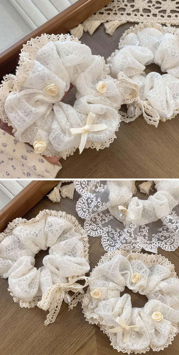 シュシュ2個セット★送料無料★シュシュ 直径約12cm 髪飾り ヘアアクセサリー かわい...