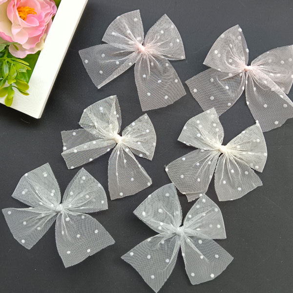 樂天商城 - ★送料無料★リボンモチーフ10個セット 約6.5cm ハンドメイド 手作り モチーフパーツ 髪飾り アクセサリー 手芸用品 手芸材料 パーツ 素材 資材 手芸 チュールモチーフ 材料