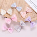 ★送料無料★リボンモチーフパーツ10個セット 約4cm 手芸 ハンドメイド 手作り モチーフ 髪飾り アクセサリー 手芸用品 手芸材料 パーツ 素材 資材 手芸...