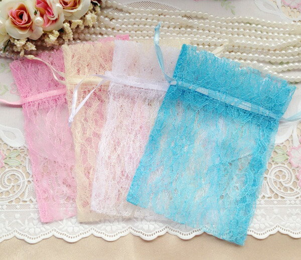 巾着袋★送料無料★在庫処分★11X15cm★20枚入 レース無地巾着袋 包装用品 ラッピング袋 巾着ポーチ 巾着袋 袋 ポーチ 結婚式 景品 イベント ジュエリ...