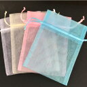 オーガンジー巾着袋★送料無料 11X15CM 20枚 オーガンジー巾着袋 ラッピング包装用品 ラッピング袋 巾着ポーチ オーガンジー袋 オーガンジーポーチ 結婚...