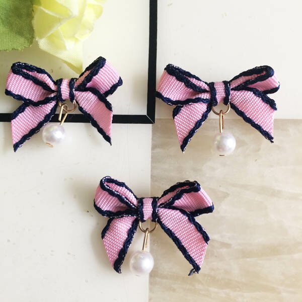 樂天商城 - リボンモチーフ★大処分★送料無料★30個 パーツ 約4cm 手芸 ハンドメイド 手作り モチーフ 髪飾り アクセサリー パーツ 手芸用品 手芸材料 パーツ ハンドメイド 材料 素材 資材