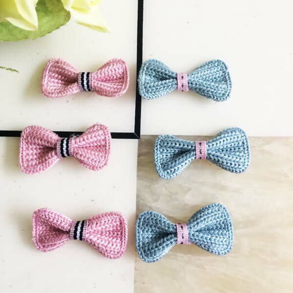 リボンモチーフ★送料無料★20個 リボンパーツ 約4.3cm 手芸 ハンドメイド 手作り モチーフ 髪飾り アク..