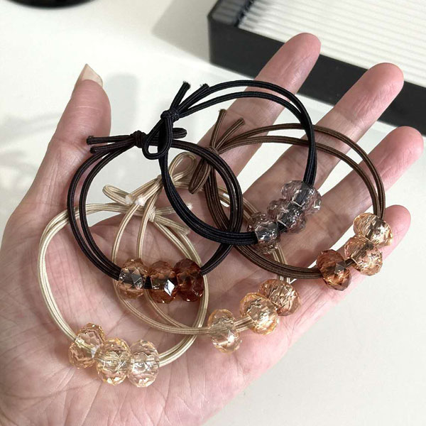 5色ヘアゴム5点セット★送料無料★ 髪飾り ヘアアクセサリー ヘアゴム5点セット 大人のヘアゴム プレゼン..