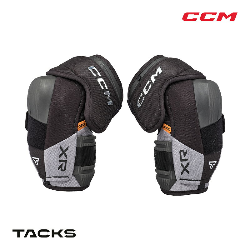 CCM（シーシーエム） エルボー タックス XR シニア ◆CCM 2026‐2027モデル◆ タックスシリーズのプロテクターは、あらゆるシフトに全力で取り組むプレーヤーのために設計されています 高性能素材を各部に使用し、さまざまな動きに対応するデザインと構造で最初のシフトから最後のブザーまで確実にあなたの身体を守ります！ 最新のMAXカバーASD（アナトミカルシールドデザイン）テクノロジーを採用し、人間工学に基づいた三次元フィットで機動性を高めながら、強い衝撃から身体を守るための防御性をさらに向上させました。 どんな動きをしてもずれにくく、快適に身体を保護できるように設計されています。 《TACKS XRエルボーの特徴》 ・MAXカバーASDテクノロジー採用の自然にひじにフィットする2ピース構造でエリートレベルの強い衝撃からひじ関節を守るのはもちろん、快適にあらゆる動きに対応します。 ・前腕外側には立体成形のプラスチック製のスラッシュガードを採用。その裏面に優れた衝撃吸収素材D3OZEROとサブリメーション柄のライナーを配置、強い衝撃から前腕を守ります。 ・エルボーカップは人間工学に基づいたフィット感の良いJDPカップにドーナツ型のソフトなパッドを配置。快適にしっかりとひじの位置を固定しつつ、強い衝撃を分散し和らげます。 ・上腕部はフローティング構造の二層フォームガード。腕をねじる動きにもズレずにフィットし、可動域を最大化します。 ・ストラップは3本にて上腕・ひじ関節・前腕を固定。 前腕部とひじ関節部は丈夫なADPTFITプラスストラップを採用。 ひじ関節部は伸縮性がある強化ミドルロックストラップ、前腕ストラップはラップアラウンド構造になっており、前腕を一周して固定するので従来のストラップに比べズレにくくなっています。 ●海外製品に関して 検索ワード アイスホッケー、エルボー、TACKSシリーズ、セカンドモデ