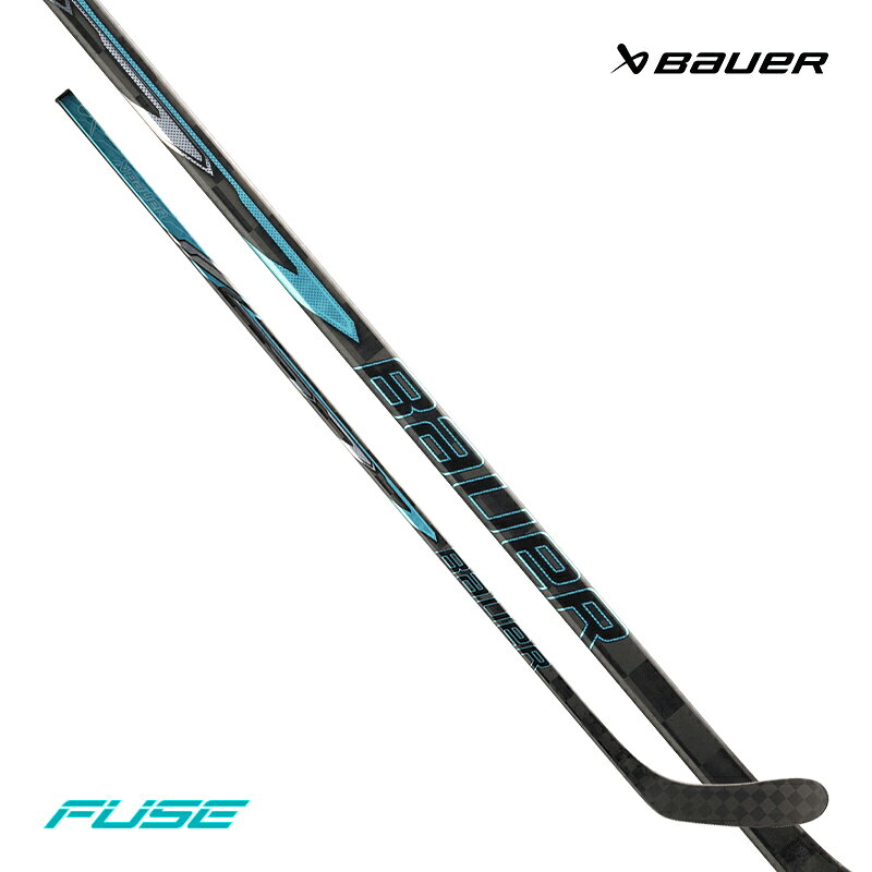 BAUER（バウアー） ワンピーススティック S26 シュープリーム FUSE ユース ◆BAUER 2026‐2027モデル◆ 2026年BAUERは今までのNEXUSシリーズをSUPREMEシリーズに名称変更！ トップモデル「FUSE(フューズ)」は最新テクノロジーを満載した最も先進的なスティックです。 SUPREMEシリーズのスティックの特徴はシャフトの中間部分がしなるミッドキックポイント。 ブレード面の角度が安定し、コントロールの良いシュートが可能です。 シリーズのトップモデルであるSUPREME FUSE YTHスティックは軽量な高品質のカーボン素材をスティック全体に使用。 シャフトのキックポイントであるボトムハンドゾーンにはNEXUSシリーズで定番となったER SPINEテクノロジー をSUPREMEシリーズに継承して採用。 手のひら側に角を作った革新的な五角形の断面形状は、耐久性を損なうことなく軽量化を実現した、手のひらにしっくりとくる握り心地となっています。 （※シャフト上部は四角形になっているのでエンドグリップの差し込みは問題ありません。） ブレード部分には丈夫で軽量な反発性の高い芯材を内蔵。あらゆるショットで威力を発揮します。 またシャフトとブレードは接続部のないリアルワンピース構造Monocompテクノロジーで成型されています。 ティールのワンポイントが目を引く、デザインも魅力の高機能スティックです。 ・シニアサイズはこちら ・インターサイズはこちら ・ジュニア(50フレックス)サイズはこちら ・ジュニア(40フレックス)サイズはこちら ・ジュニア(30フレックス)サイズはこちら ●海外製品に関して フレックス 30 長さ 50インチ（約127cm） 重さ 約g キックポイント ミッドキック シャフト ACL2.0テクノロジーカーボンコンポジット ER SPINEグリップ CONNECTECHテクノロジーラバー層 ブレード ACL2.0テクノロジーTEXTREMEカーボンコンポジット 補強ブリッジ入りコア CONNECTECHテクノロジーラバー層 シャフト表面 グリップ加工 検索ワード アイスホッケー、スティック、SUPREMEシリーズ