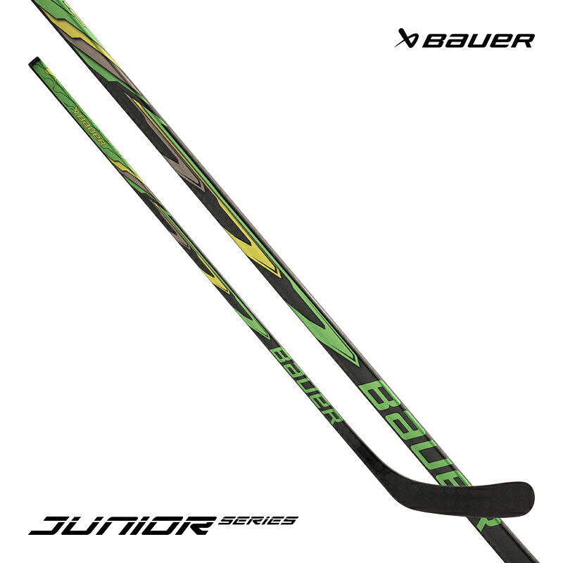 BAUER（バウアー） ワンピーススティック S26 SUPREME JUNIOR 20フレックス ◆BAUER 2026-2027モデル◆ 2026年BAUERは今までのNEXUSシリーズをSUPREMEシリーズに名称変更！ SUPREMEシリーズのスティックの特徴はシャフトの中間部分がしなるミッドキック ポイント。 ブレード面の角度が安定し、コントロールの良いシュートが可能なバランスの取れたスティックです。 ブレード部分は丈夫で軽量なUDカーボンを使用。内部には反発性の高い芯材を内蔵し、コントロール性と耐久性を高めています。 ・50フレックス)はこちら ・40フレックス)はこちら ・30フレックス)はこちら ・10フレックス)はこちら ●海外製品に関して フレックス 20 長さ 46インチ（約116cm） 重さ 約360g キックポイント ミッドキック シャフト UDカーボンコンポジット、スクウェアグリップ ブレード UDカーボンコンポジット シャフト表面 グリップ加工 検索ワード アイスホッケー、スティック、SUPREMEシリーズ