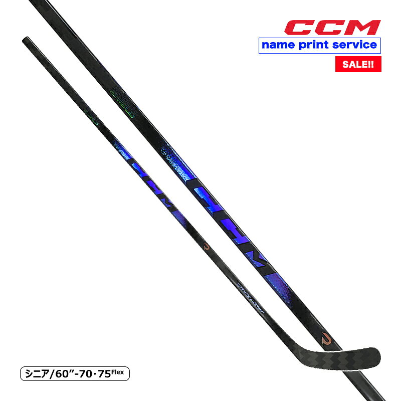 CCM（シーシーエム） ワンピーススティック RIBCOR TRIGGER 10 PRO SR 【SALE!!】 数に限りがございます。売り切れの場合はご容赦ください。 【ネームプリントサービス対応商品】 ご希望のお客様は備考欄にプリントする綴り（英数字）をご記入ください。 ※ネームプリントサービスをご利用いただいた場合は返品・交換不可となります。 ◆CCM 2026-2027モデル◆ CCMは、「ローキックポイント」のRIBCORシリーズからゴーリーに構える隙を与えない超クイックリリースと最高のパックフィールに加え、耐久性をさらに向上させた新たなトップモデルを誕生させました。 この最新モデル「TRIGGER 10 PRO」はそのローキックの特徴を強化し、しなりによるショットパワーの増幅性能とクイックリリース性能を前モデル以上にアップしたウルトラローキックスティックです。 ブレードは軽量化とバランスポイントが改善されたUL1 REGブレード。耐久性やクイックリリース性能が一段と向上し、スティック全体がさらに進化しています。 シャフト部分は、前モデルまでのSigma ST(P)カーボンを進化させ、さらに丈夫で軽量なSigma ST2Xカーボンをナノライトシールドレイヤリング（カーボン繊維の織り込み）にて成形。 さらにシャフト下部のテーパーゾーンにはスラッシュなどからの衝撃に強いSKELETON+テクノロジーを採用。 ゲームのキーポイントでも安心して使える高い信頼性と共にフィーリングの良さも兼ね備えています。 シャフトの断面形状は、人間工学に基づいたE-GEOMETRYをベースに、中間部分には多くのプロプレーヤーが使用するカスタム限定仕様の凹みやふくらみの無い4面にラウンドコーナーモデルよりさらに丸めのコーナーを合わせたC-GEOMETRYを融合させた、EC‐GEOMETRYデザインを採用。 キックポイントであるシャフト下部の形状は、より低い位置でシェイプされ最速のクイックリリースを生み出します。 また、ねじれに強くコントロール性が高く、クイックシュートの際により理想的なしなりでパワーを増大させ、それをパックに伝えます。 ブレードは、より素早いクイックショットにぴったりな反発とフィーリングを持つ、軽量化とバランスポイントが改善されたUL1 REGブレード。 表面素材にはさらに強靭なカーボン素材Sigma ST2Xを使用、耐久性にも優れています。 ブレード表面にはテクスチャー（ザラつき加工）が施され、どんなテーピング方法でもパックにフリクションを与えます。 「TRIGGER 10 PRO」はCCMの更なるクイックリリースと最高のパックフィールと共に耐久性も高めるためのあらゆる技術が詰め込まれた超高性能のウルトラローキックスティックです。 ・インターサイズはこちら ・ジュニアサイズはこちら ●海外製品に関して フレックス 70、75 長さ 60インチ（約152cm） キックポイント ウルトラローキック シャフト形状 エルゴノミックEC-GEOMETRY シャフト ナノライトシールドカーボンレイヤリングテクノロジー SKELETON+テクノロジー SIGMA ST2Xカーボン ブレード UL1ブレード SIGMA ST2Xカーボン テクスチャー表面加工 シャフト表面 TRIGGERマイクロフィールグリップ 検索ワード アイスホッケー、スティック、RIBCORシリーズ、トップモデル