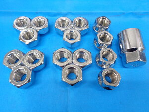 R・LOCK(リンリンロック) ロックナットセット 貫通ナット 16個1セット M12×1.5 21HEX 神奈川県 トヨタ マツダ No.N15