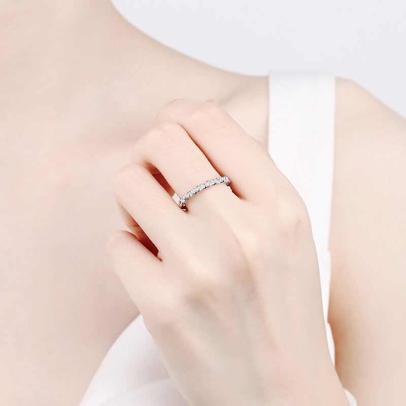 シルバー925 ジュエリー レディース リング 女性 アクセサリー モアサナイト 指輪 人工ダイヤモンド シ..