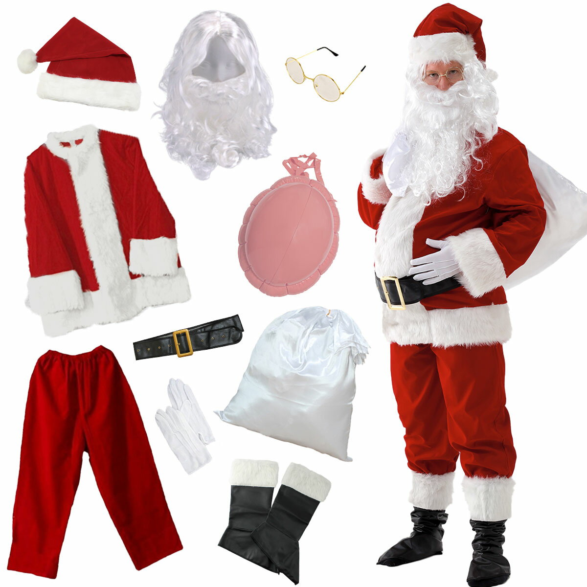 楽天市場】サンタ 衣装（素材（生地・毛糸）ベルベット）（コスプレ