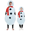 クリスマス コスプレ 雪だるま 衣装 スノーマン 仮装 Christmas 着ぐるみ おもしろ コスチューム 面白い 面白 コス 大人 子供