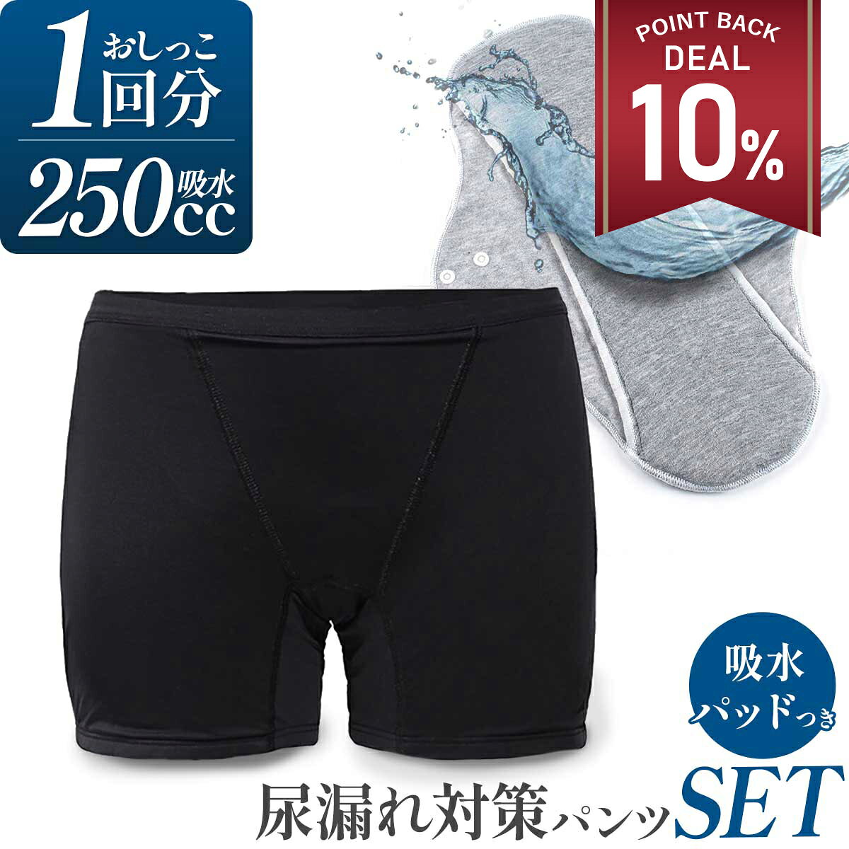 楽天市場】失禁パンツ 男性用 200ccの通販