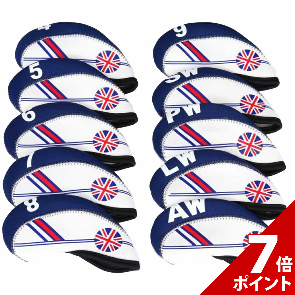 【大感謝祭限定★P+7倍】【10個セット】ゴルフ アイアンカバー セット ヘッド ソフト素材 アイアン カバー ゴルフ ヘッドカバー アイアンヘッドカバー アイアンフード【全国送料無料・最強配送即納】