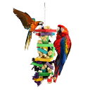 【5/10限定★P+3倍】インコ おもちゃ 吊り下げ とまり木 鈴 かわいい 鳥 オウム 噛む ロープ 小鳥 木製 ストレス解消 アスレチック 玩具 セキセイ ...