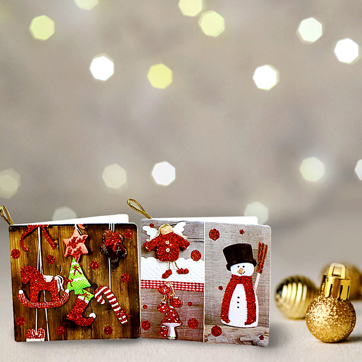 【マラソン 10%OFFクーポン配布中&P+10倍】【160枚セット】クリスマスカード セット 大量 クリスマス メッセージ カード クリスマスカード手紙 レター サンタ サンタクロース xmas ミニ 子供 グリーディングカード サンタクロース サンタ トナカイ 紐付き (2)