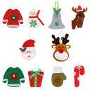 【在庫処分セール】【10点セット】クリスマス オーナメント セット クリスマスツリー ガーランド フェルト 飾り ツリー 飾り付け サンタクロース サンタ トナ...