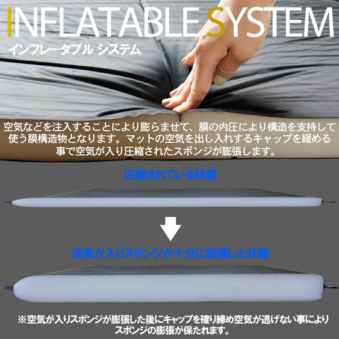 【ポイント10倍マラソン限定】【プレゼント中】【archi】アウトドアマットエアmdash;マットおすすめキャンプ5cm自動膨張式車中泊キャンプマットアウトドアマット連結コンパクト収納エアマット防災防災セット緊急非常