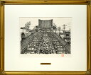 山下 清「浅草の仲見世」リトグラフ 限定品 裸の大将 放浪の画家 TVでお馴染み 八幡学園 49歳逝去 小竹美術 真作保証