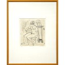 本田 明二「アトリエのモデル」銅版画・限定品サイン入り 北海道彫刻界のリーダー 限定番号No,1作品 真作保証 小竹美術