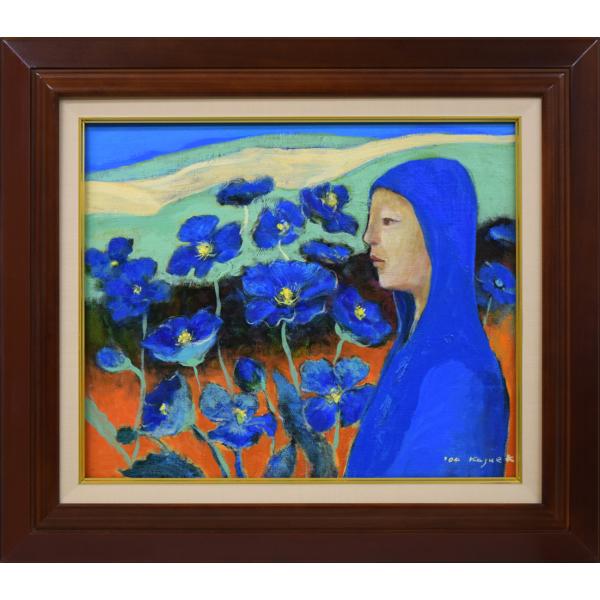 川畑 和江「祈り in NAGASAKI」油絵・F8号 道展会員 札幌時計台ギャラリー個展 札幌東高卒 小竹美術 真作保証