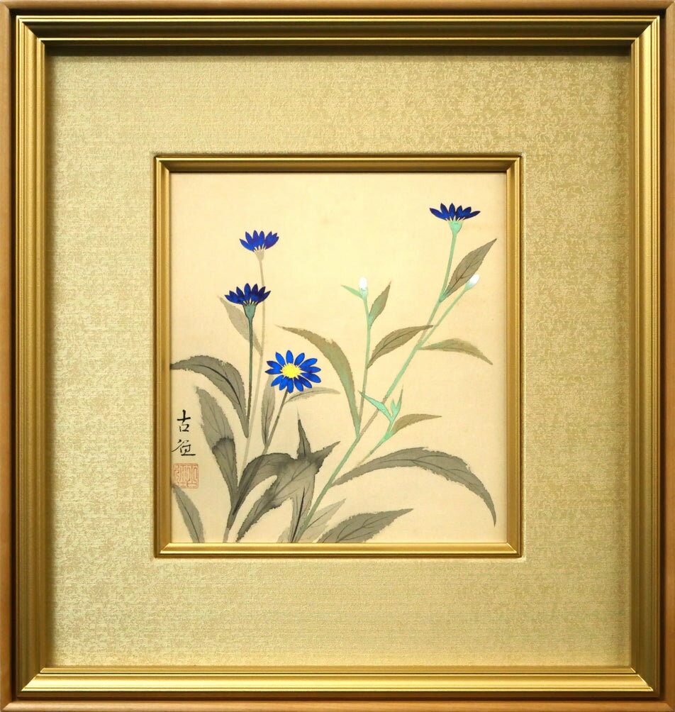 前田 青邨、京之田舎、超希少額装用画版、新品額装付 前田青邨 彩美版Rシルクスクリーン『桃花』 - 国内外の優れた伝統工芸