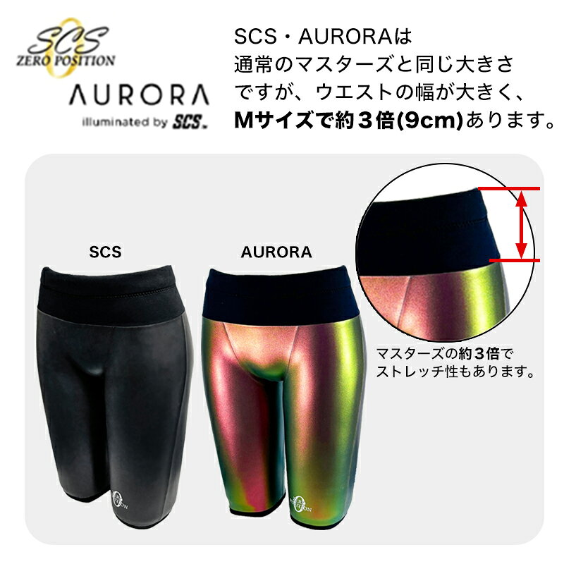 ゼロポジション SCS 競泳水着 レディース メンズ ハイウエスト ハイストレッチ 練習用 浮力サポート ゼロポジション オーロラ 3mm ユニセックス 浮く水着 日本製 受注生産 限定カラー スイマー トライアスロン 素潜り 遠泳