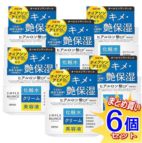 【6個セット】ウテナ シンプルバランス うるおいジェル 100g【小型宅配便/6set】 【6個セット】ウテナ シンプルバランス うるおいジェル 100g【小型宅配便/6set】