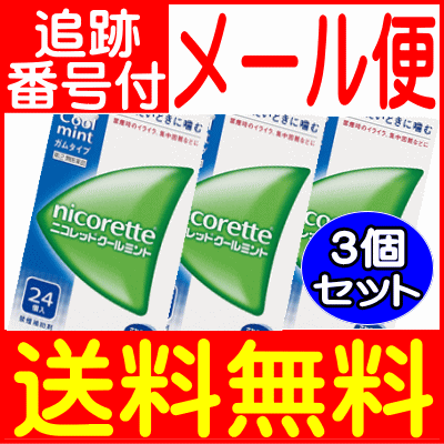 【3個セット】【第(2)類医薬品ニコレット　クールミント　24個　武田コンシュマー...