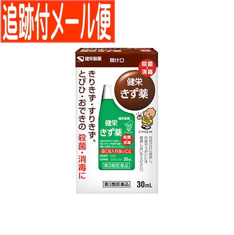 【第3類医薬品】健栄 きず薬 30ml【メール便送料無料】