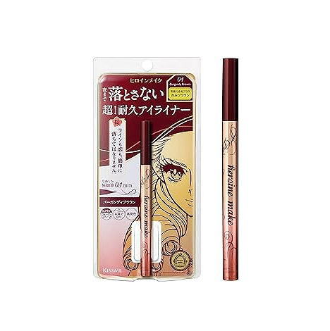 キスミー ヒロインメイク プライムリキッドアイライナー リッチキープ 04 バーガンディブラウン