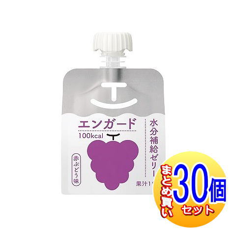 【30個セット】エンガード水分補給ゼリー　赤ぶどう　(150g×6個)×5個【小型宅配便】