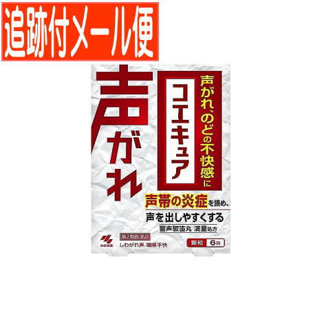 【メール便送料無料】【第2類医薬品】コエキュア 6包 響声破笛丸料エキス満量処方