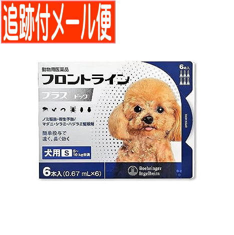 【メール便送料無料】【動物用医薬品】フロントラインプラスドッグ 犬用 S 5 10kg未満 6本入