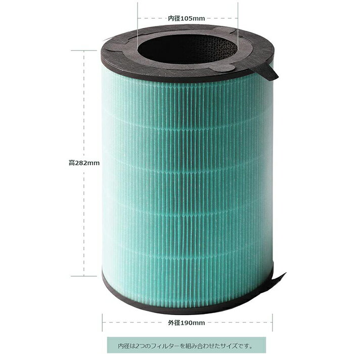 EJT-S200 使い捨てフィルター2枚付け 日本国内発送 360°酵素フィルター 空気清浄機交換用フィルター 空気清浄機 AirEngine JetClean 用交換フィルター (対応型番： EJT-S200 EJT-1000 EJT-1100SD )（互換品）